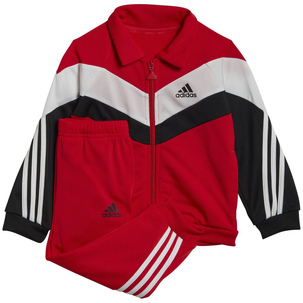Red adidas deals baby tracksuit