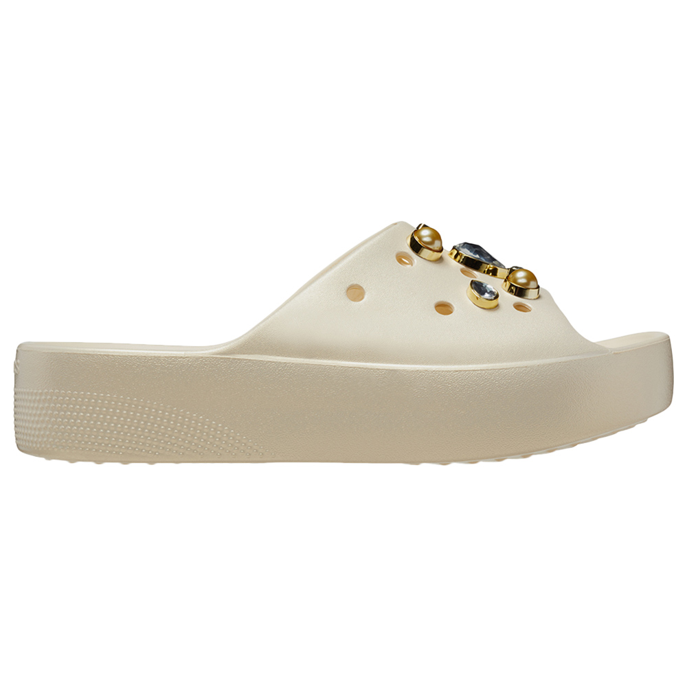 Yellow platform crocs hotsell