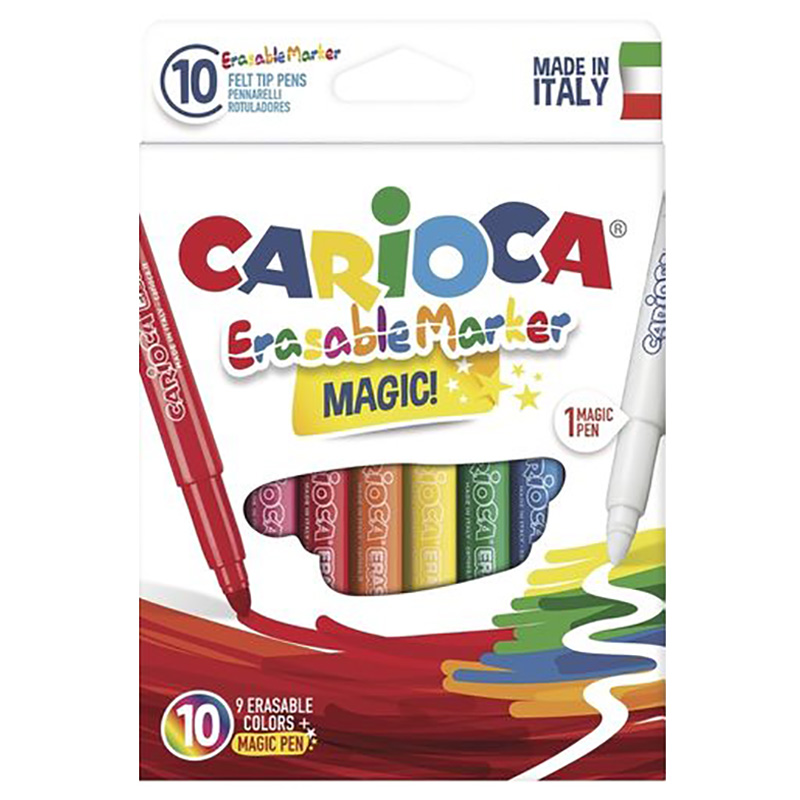 Carioca Magic Erasable Felt Tip Pens 10pcs
