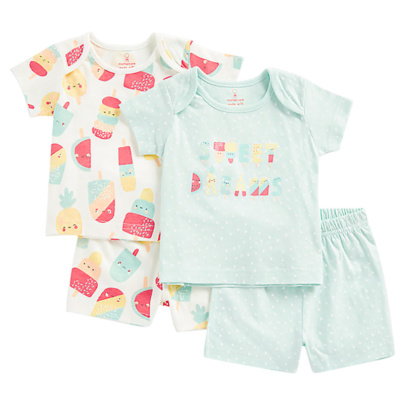 Mothercare 4pc Set Fruit Lolly Shortie Pyjamas