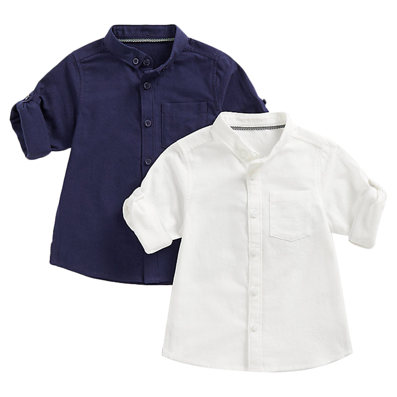 Buy Mothercare - 2pc-Set - Boys Full Sleeves Shirt - Navy in UAE | Mumzworld