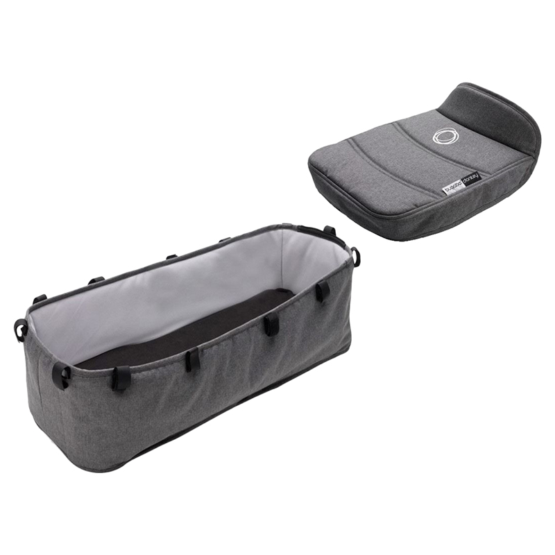 Bugaboo Donkey2 Bassinet Fabric Complete Grey Melange Buy at Best Price from Mumzworld