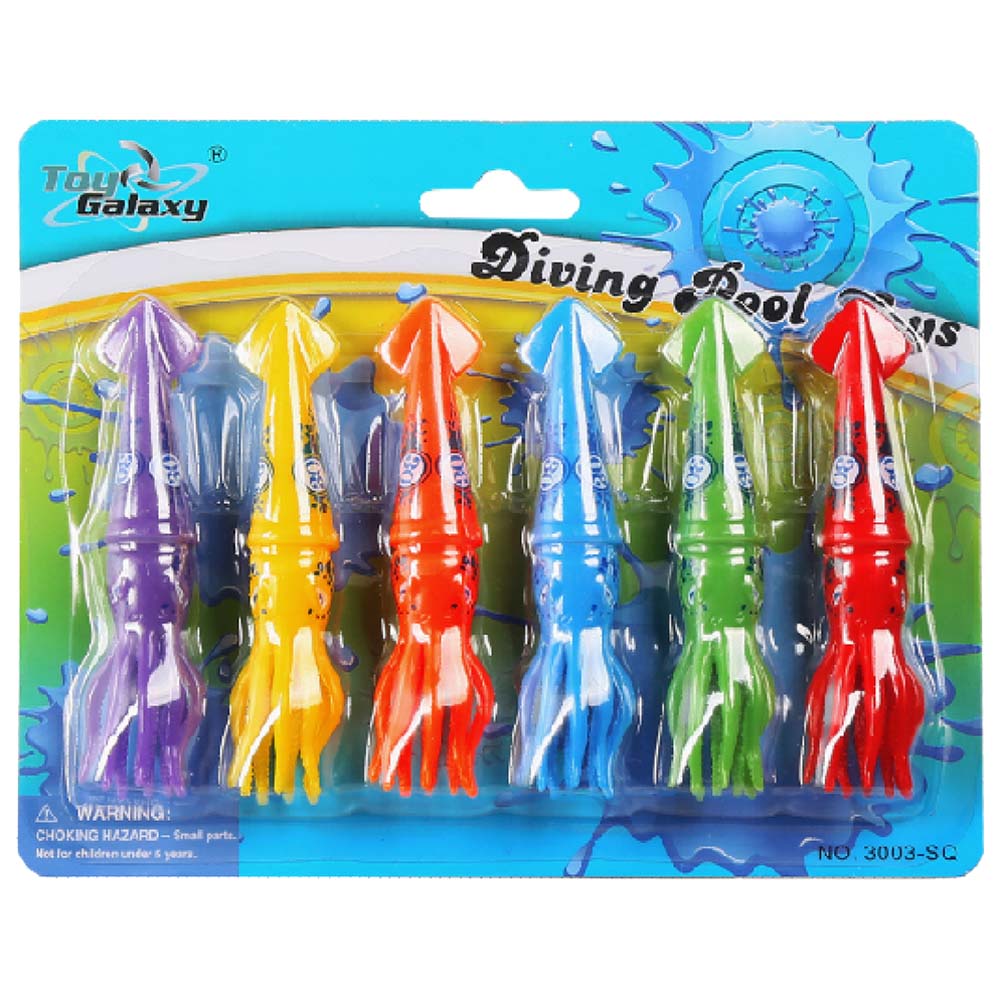 Mondo Diving Squid Toys 6pcs