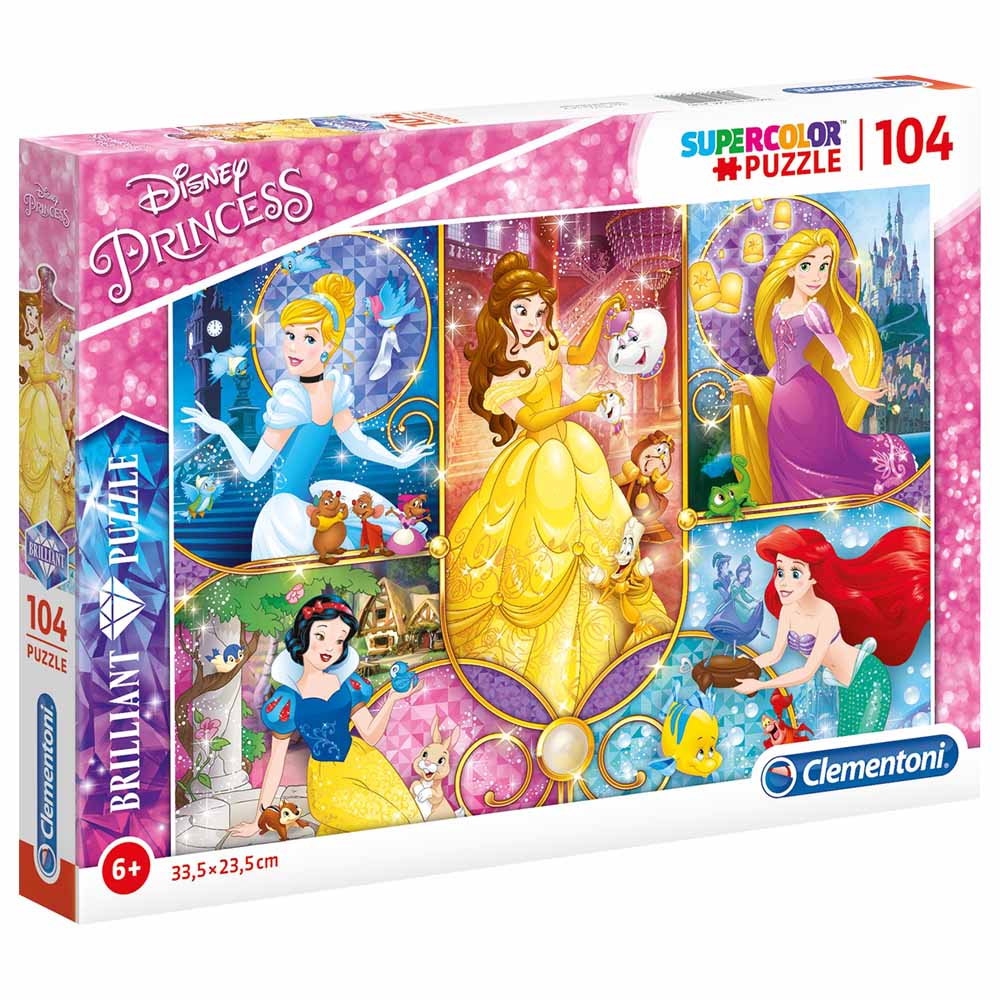 Buy Clementoni - Disney Brilliant Princess Jigsaw Puzzle - 104pc in UAE ...