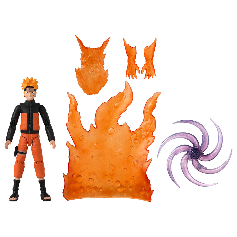 Bandai Anime Heroes Naruto - Naruto Uzumaki 6.5-in Action Figure with  Accessory Pack