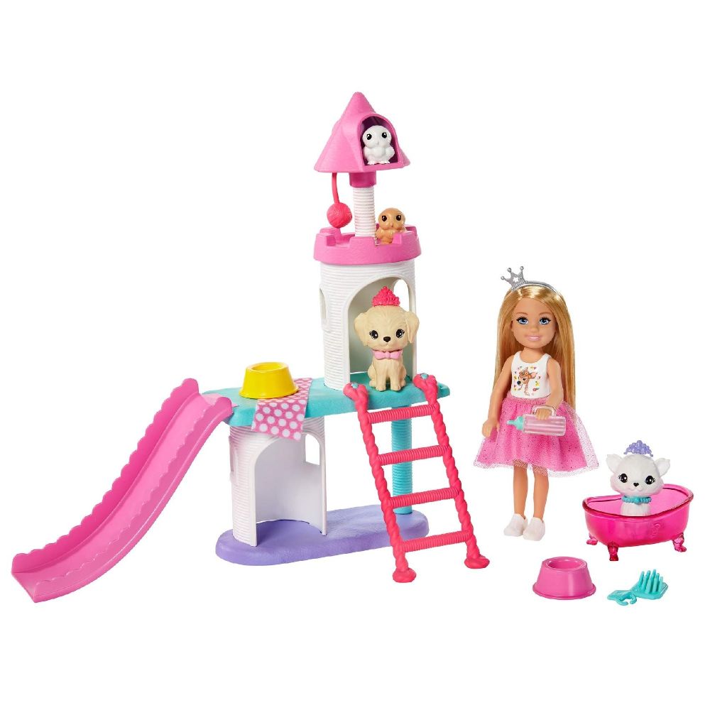 Buy Barbie Modern Princess With Doll Chelsea Princess Playset