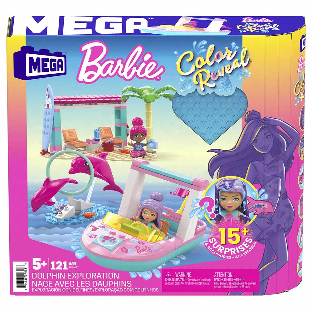 Barbie Mega Barbie Color Reveal Dolphin Exploration Set