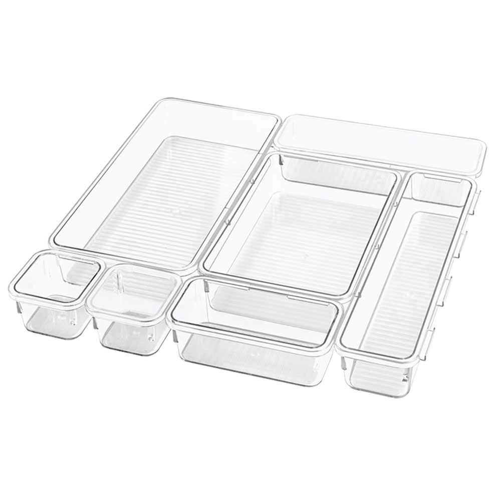 InterDesign Linus Interlocking Drawer Organizers Set of 7 Buy at