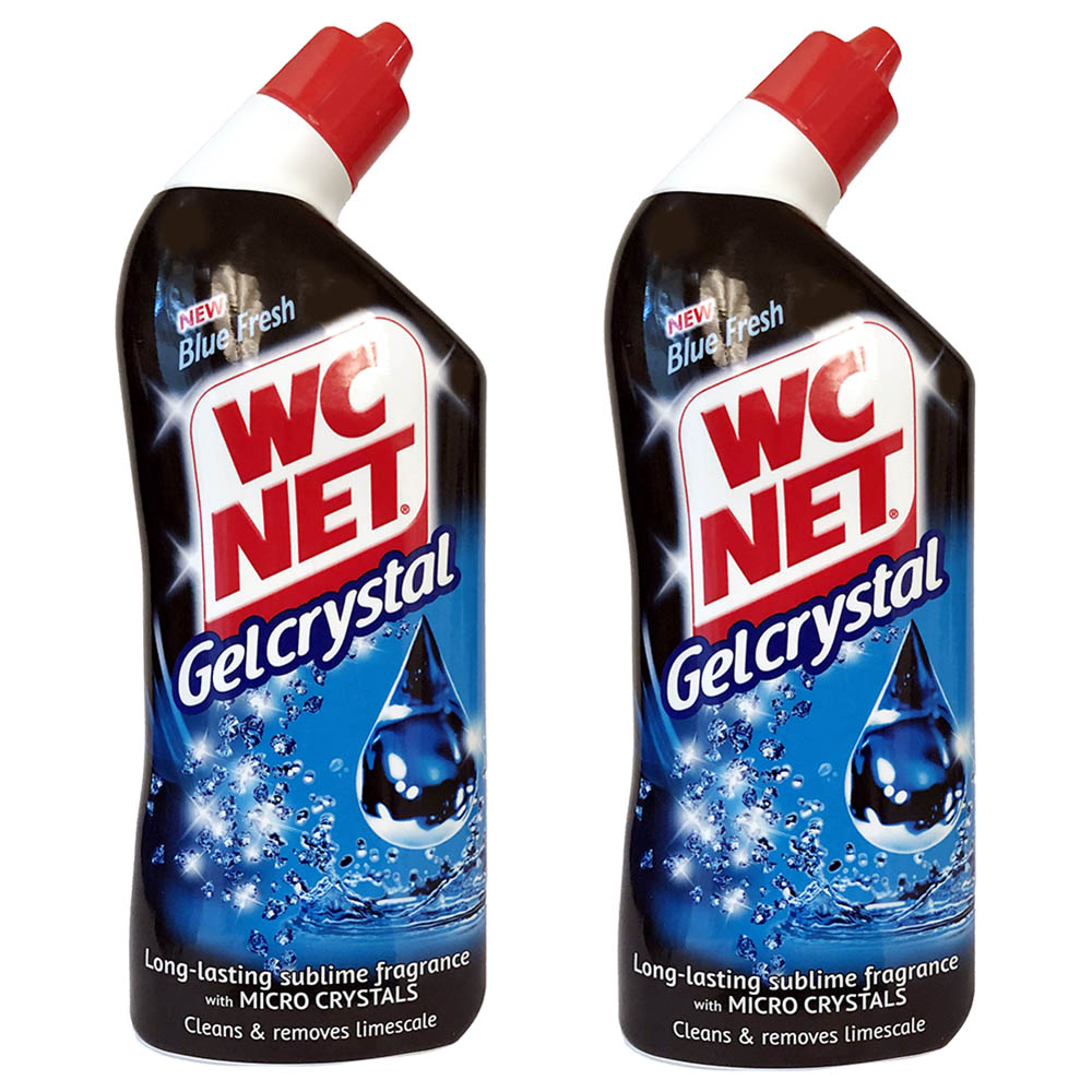 Wc Net - Toilet Cleaner Gel 750ml Pack Of 2 - Blue Fresh