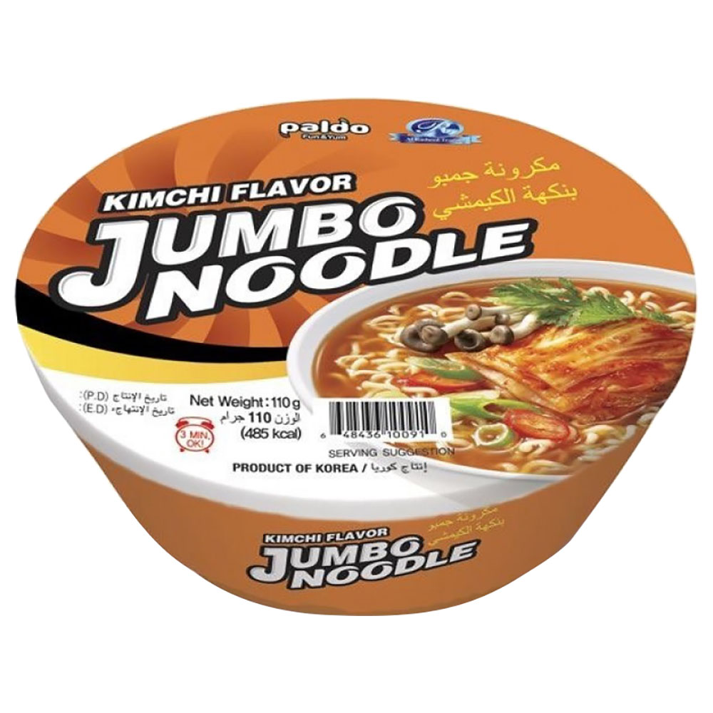 Paldo Instant Jumbo Noodle In Bowl 110 g Kimchi