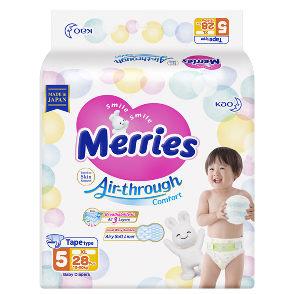 Merries Diapers Tape Jumbo Pack XL 12 20kg 28 Count Buy at