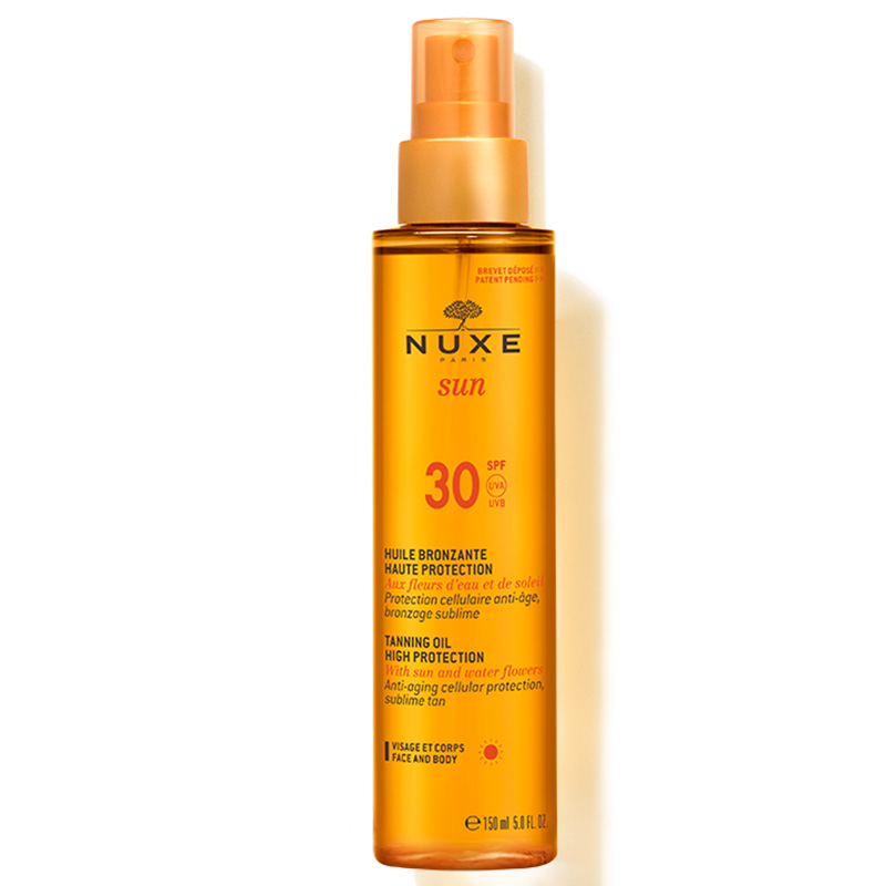 Tanning oil with shop spf