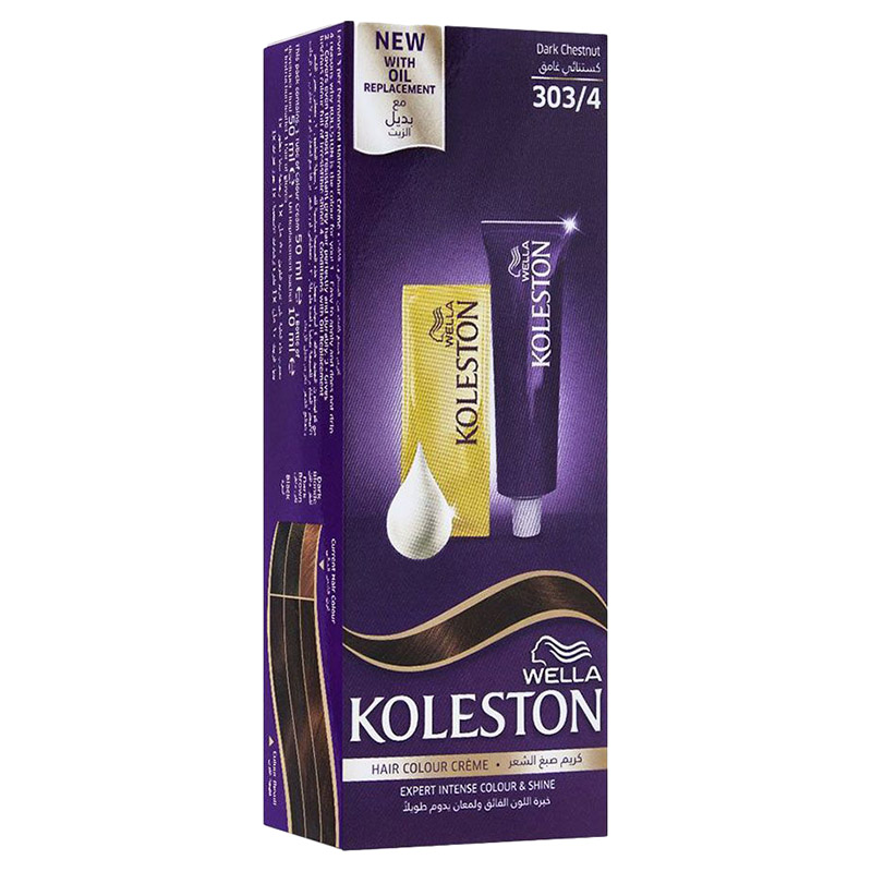 Wella Koleston Hair Colour Creme 303/4 Dark Chestnut Buy at Best