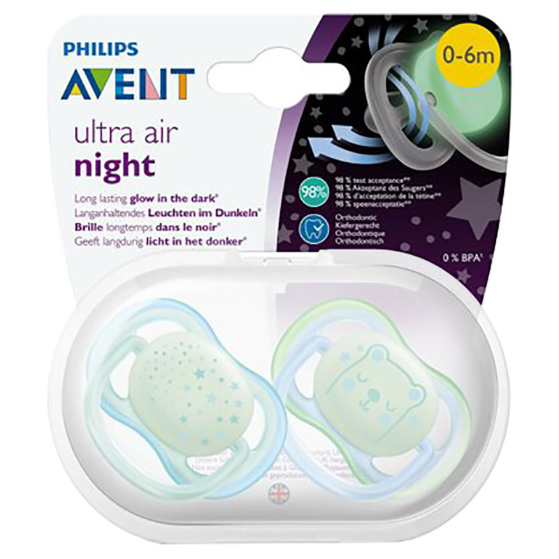 Philips Avent Silicone Ultra Air Soother Pack of 2 06M
