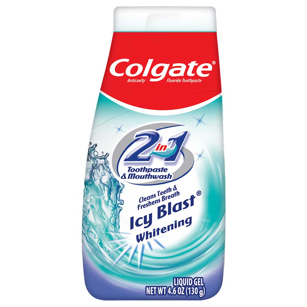 Colgate 2in1 Icy Blast Toothpaste & Mouthwash 130g Buy at Best