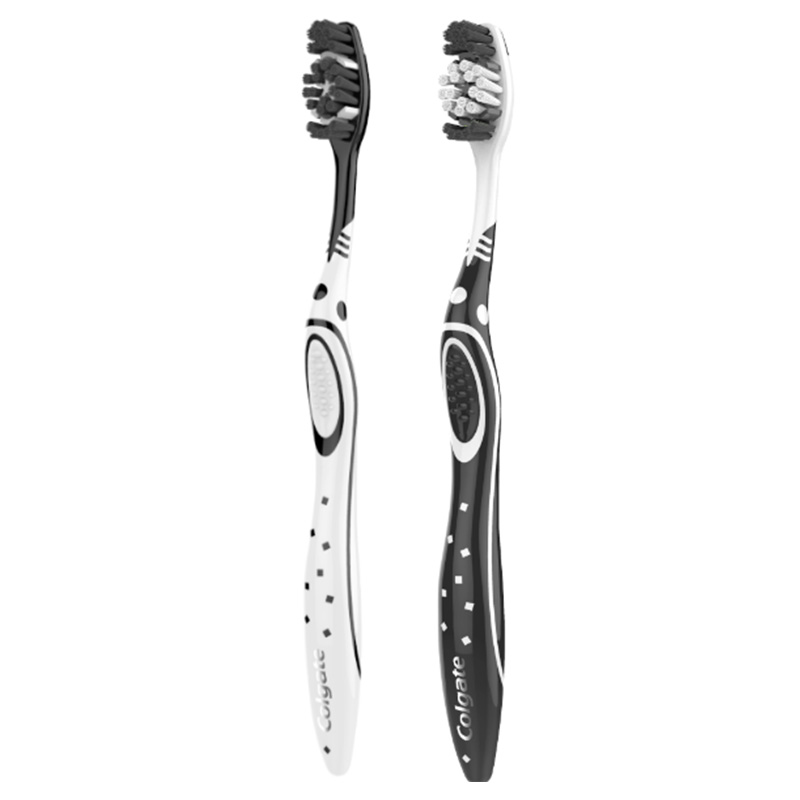 Buy Colgate - Max White Charcoal Whitening Soft Toothbrush 2pcs in UAE ...