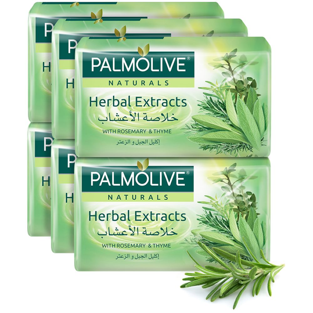 Palmolive Naturals Bar Soap W/ Herbal 170gm Pack Of 6