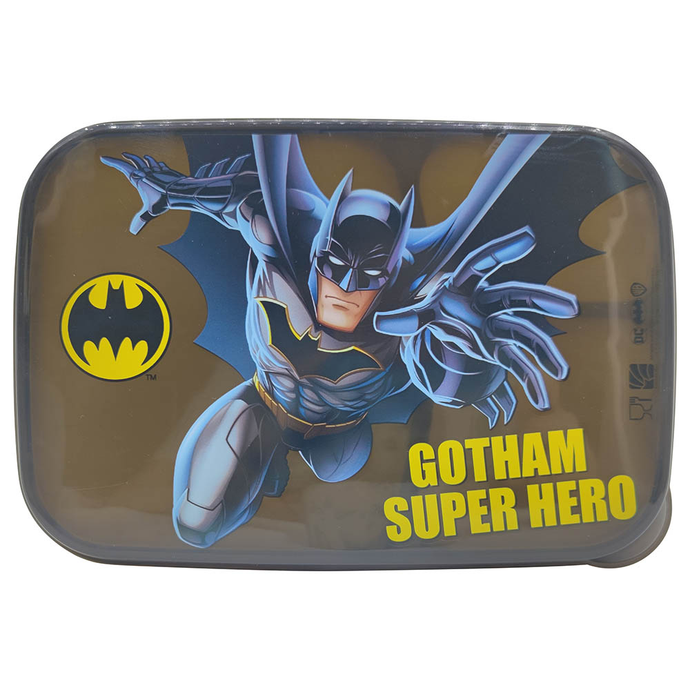 Batman 3 Compartments Lunch Box W/ Transparent Lid