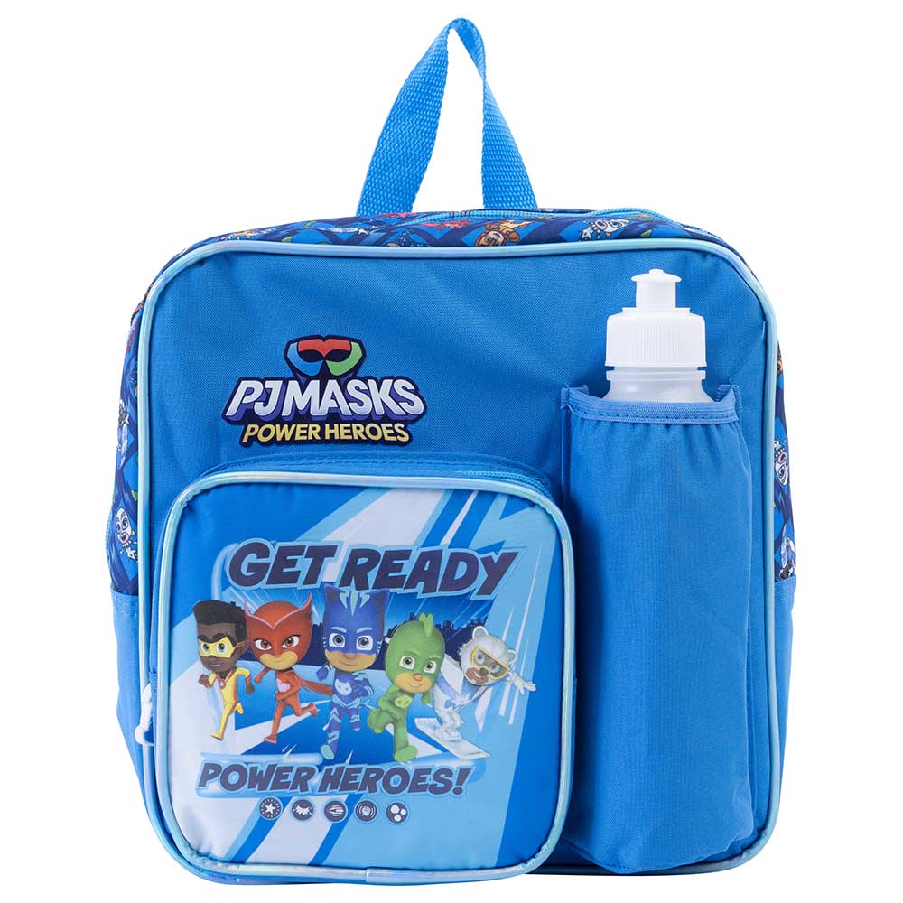 Buy PJ Masks - Backpack With Water Bottle & Lunch Box & Fork & Spoon ...