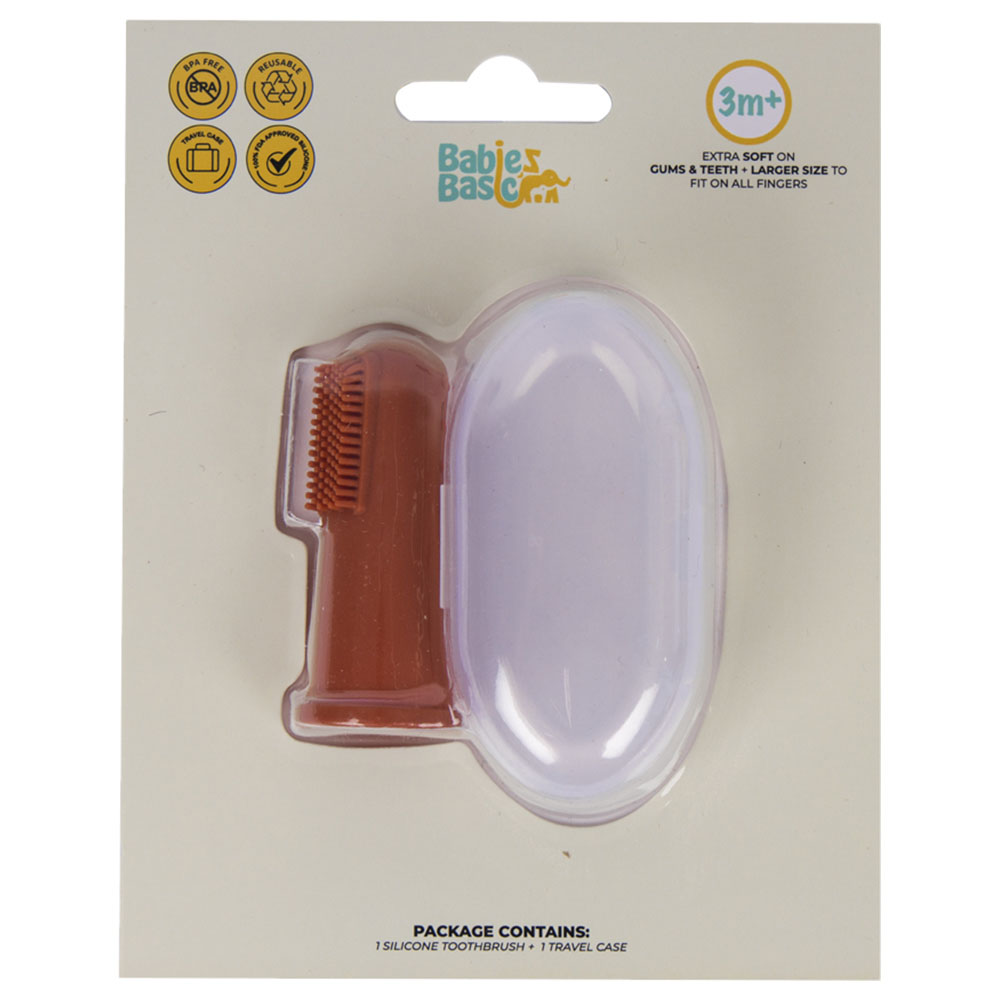 Baby First Tan Buy Babies Basic - Silicone Finger Tooth brush and Gum Massager with ...