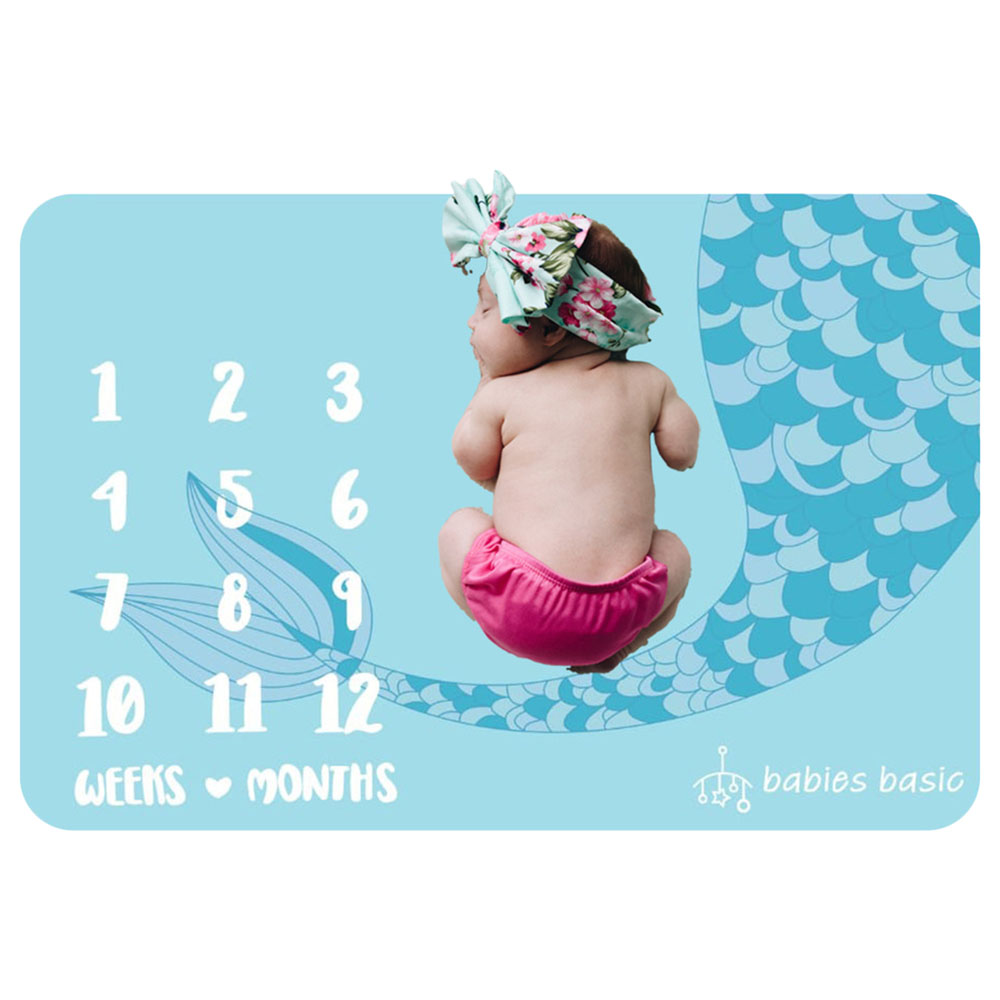 Mermaid milestone blanket 2025