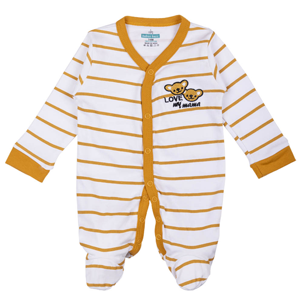 Footed sleepsuit top