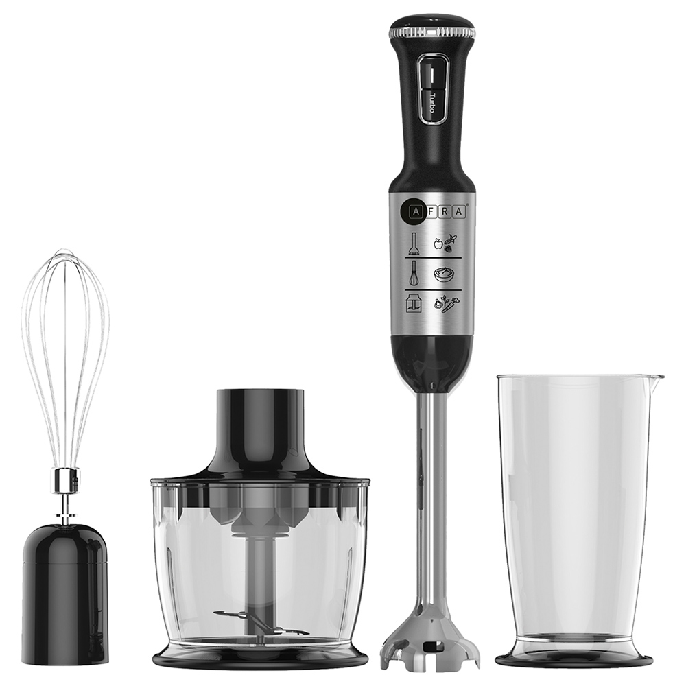 Afra 4in1 Japan Hand Blender Set 1200W Stainless Steel