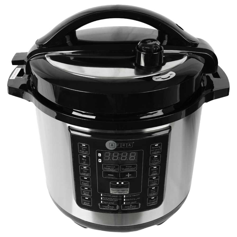 Afra 12in1 Electric Pressure Cooker 8L 1300W Silver
