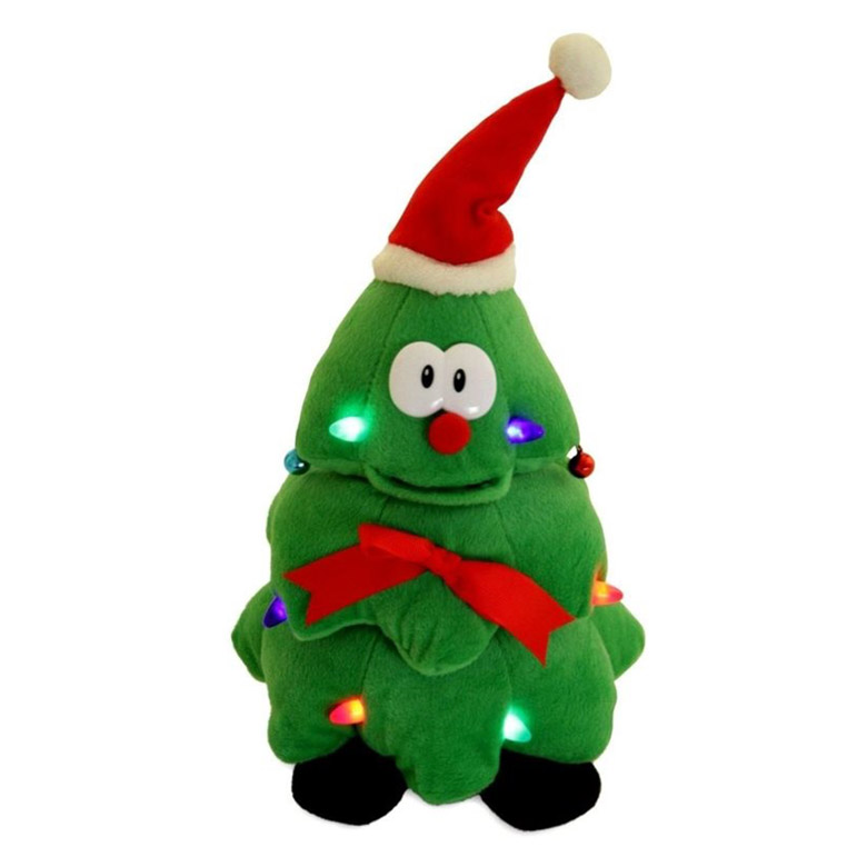 Cuddle Barn Rockin' Robbie Animated Christmas Tree Plush - Sings & Dances With Lights, Batteries Included (12 Inch) - View #12