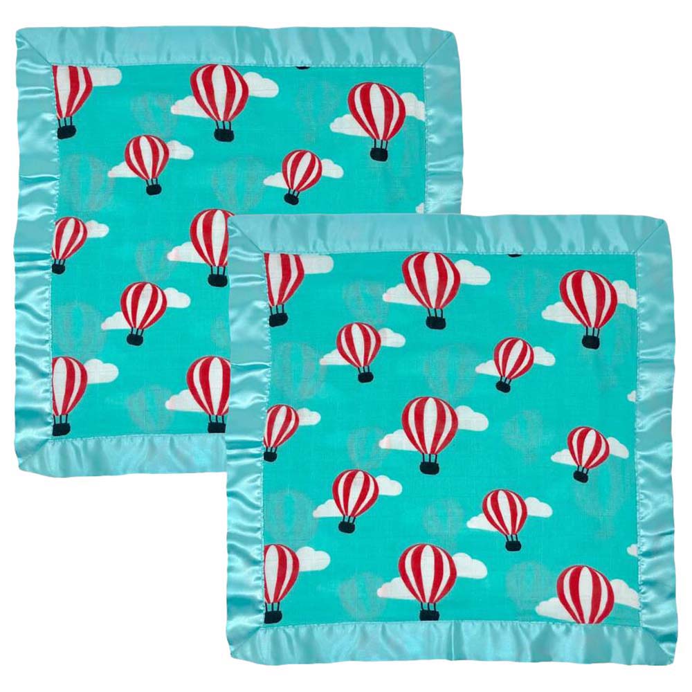Bullabaloo Hot Air Balloon Satin Comforter 2 Pack Turquoise Buy at Best Price from Mumzworld