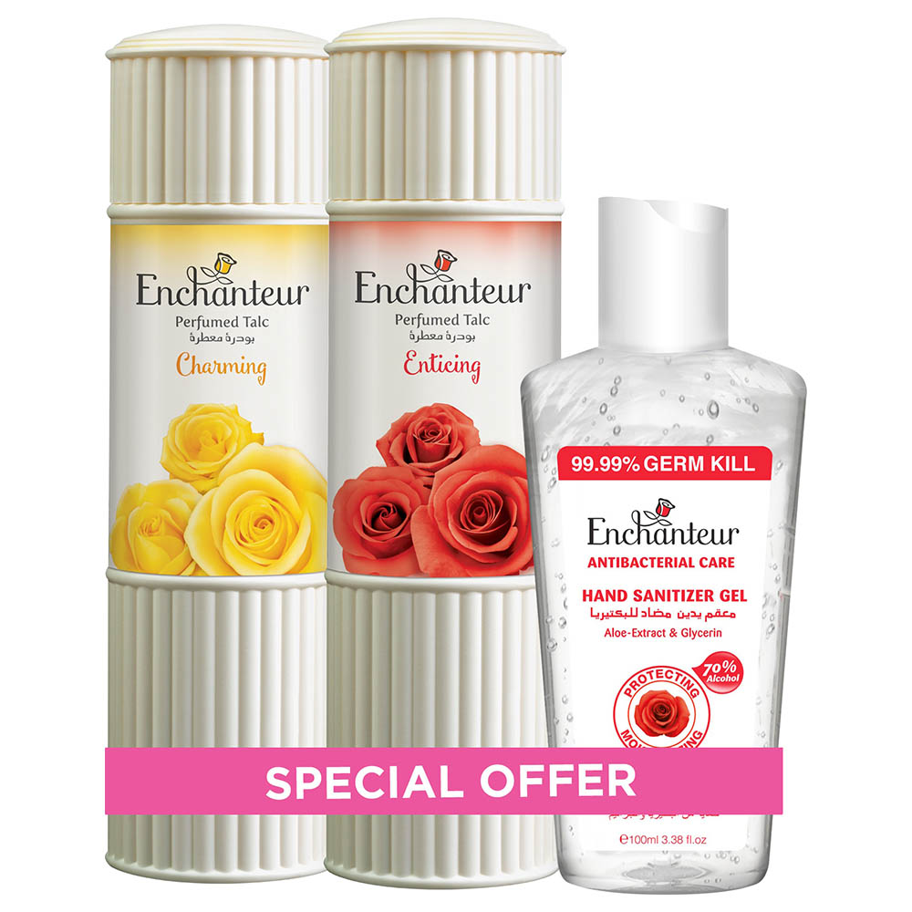 Enchanteur Charming Enticing Talc 250g Sanitizer Gel 100ml Buy