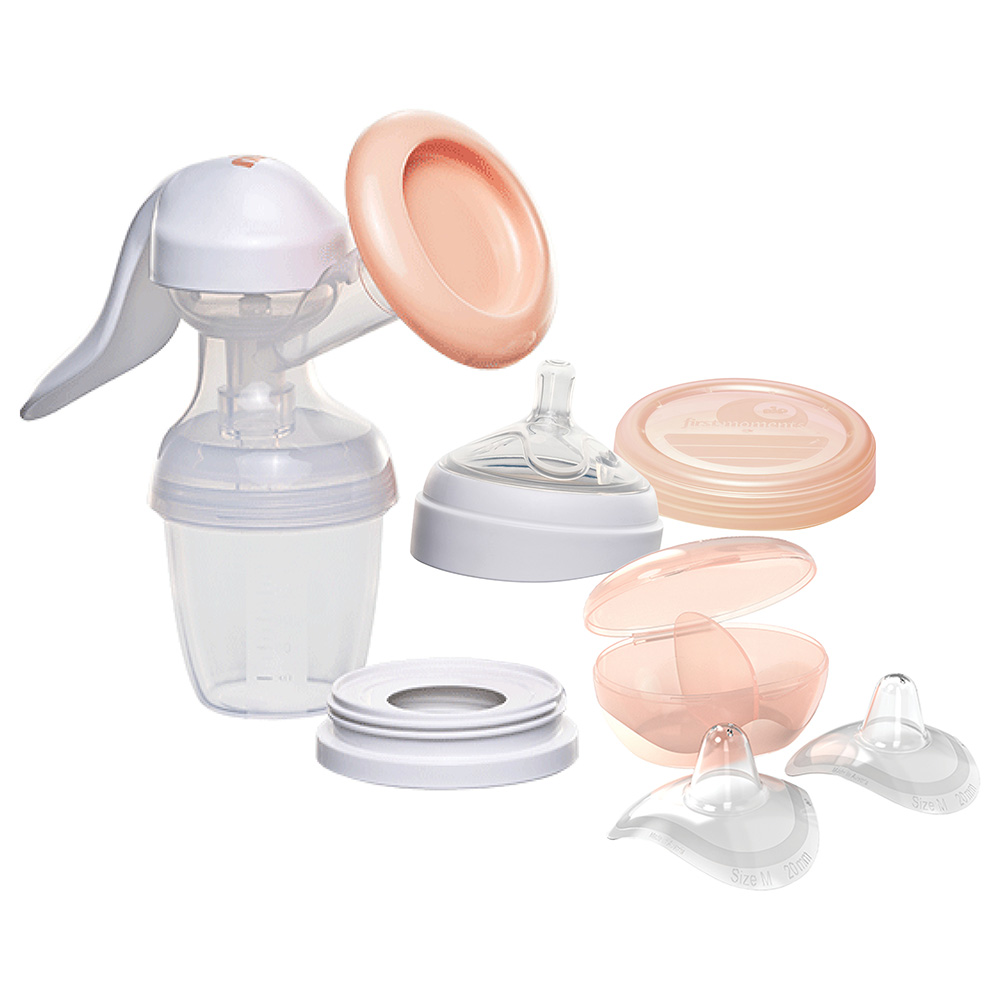 Nip AllinOne Manual Breast Pump & Nipple Shield L 2pcs
