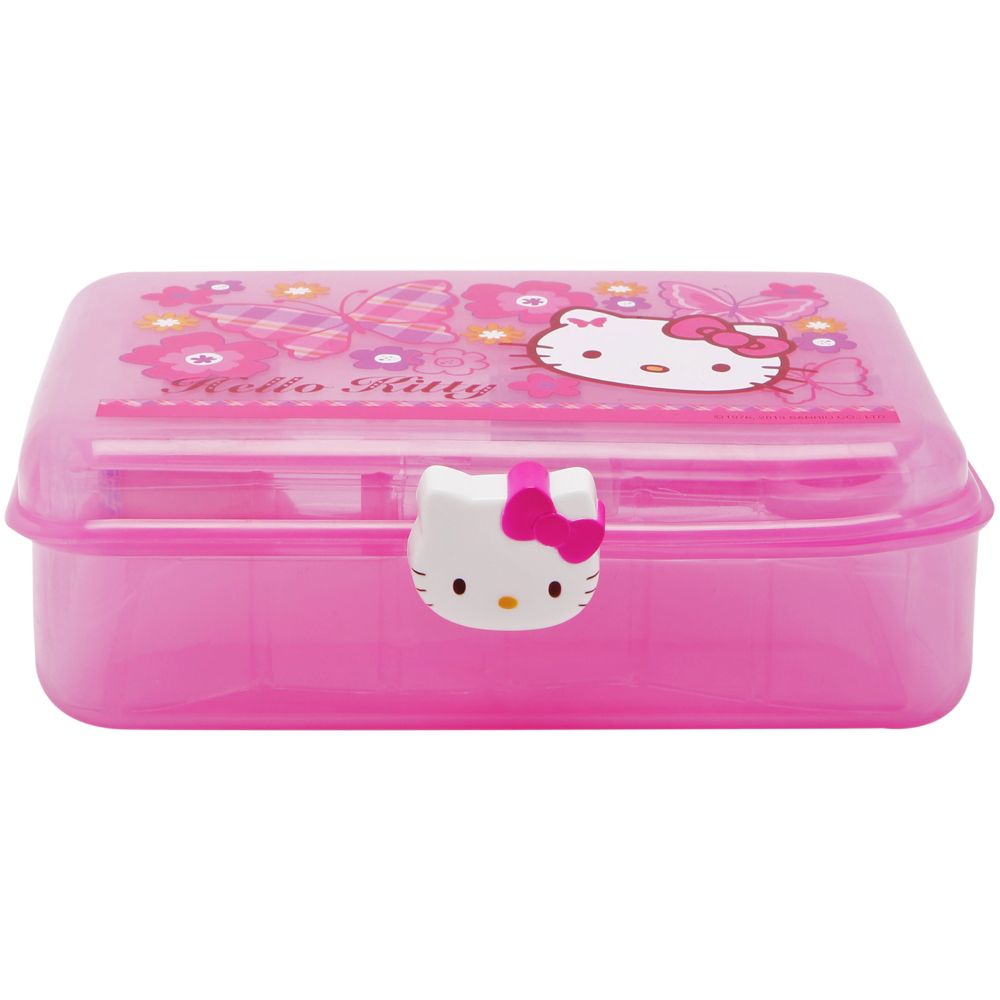 Hello Kitty プラスチックボックス Buy Hello Kitty - Geometry Box with Tools inside - Pink in