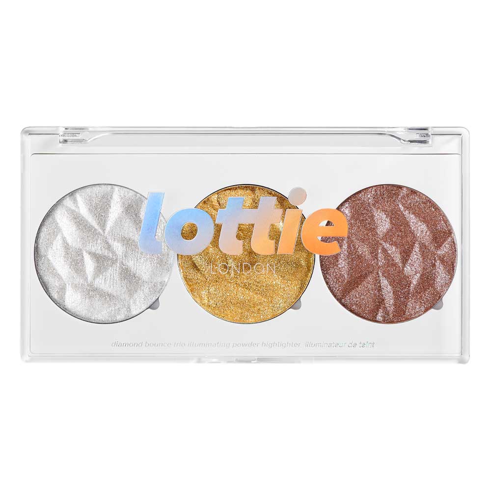 Lottie London Diamond Bounce Trio Highlighter Palette