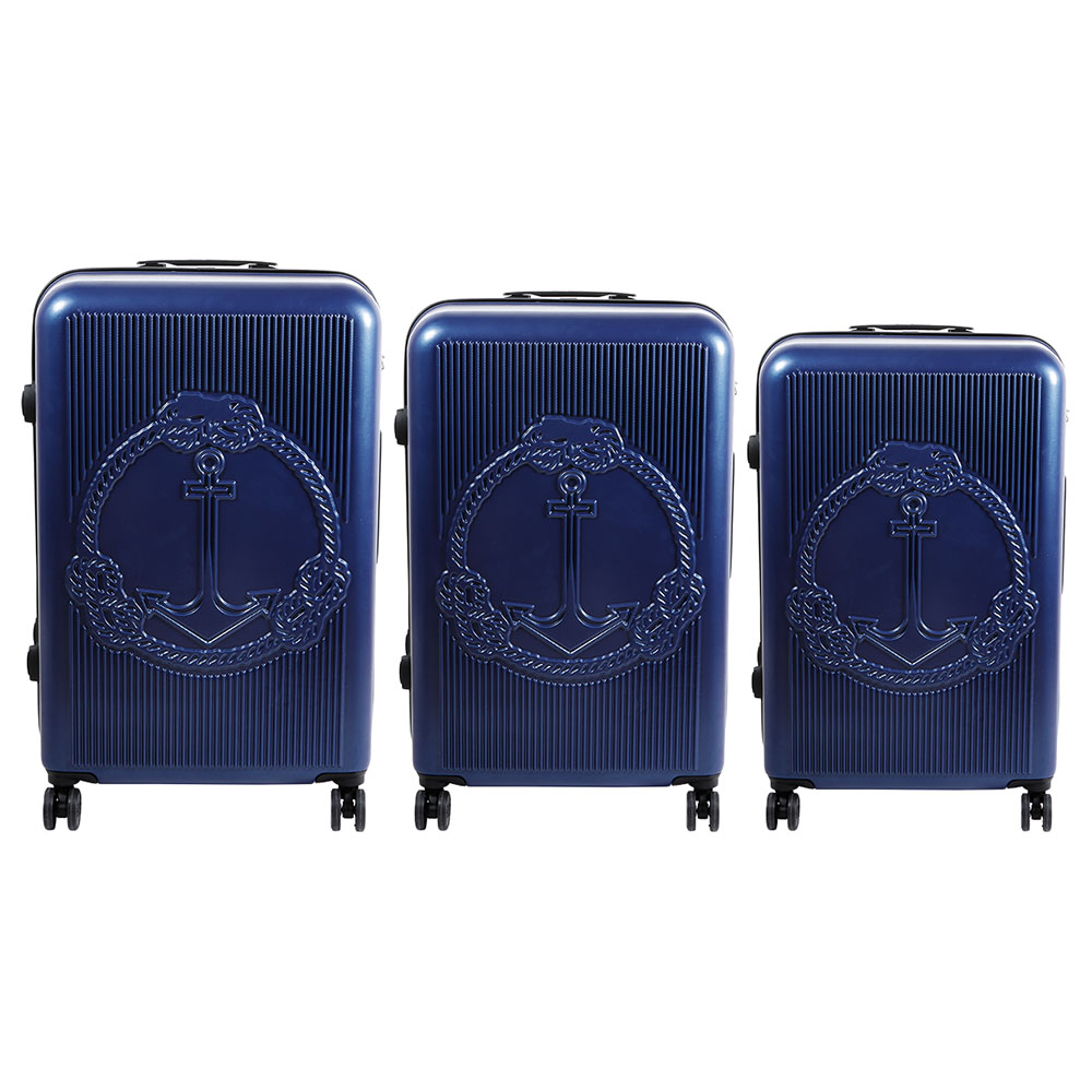 BiggDesign Ocean Carry On Luggage 3pcSet Navy