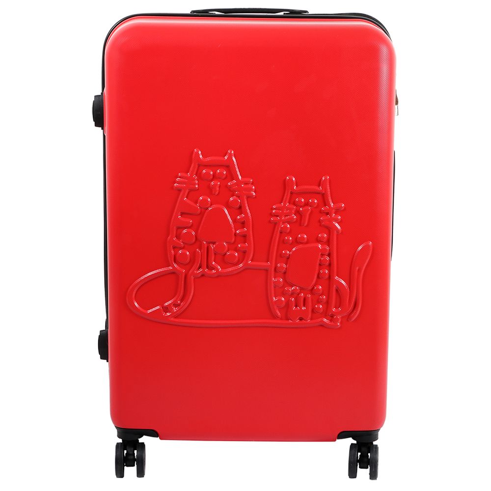 Biggdesign Cats Carry On Luggage 20" Small Red