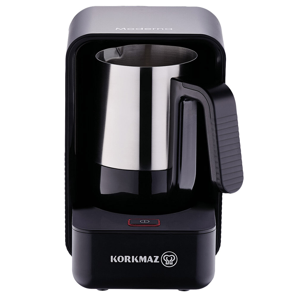 Korkmaz - Modern Coffee Machine - Black/Satin