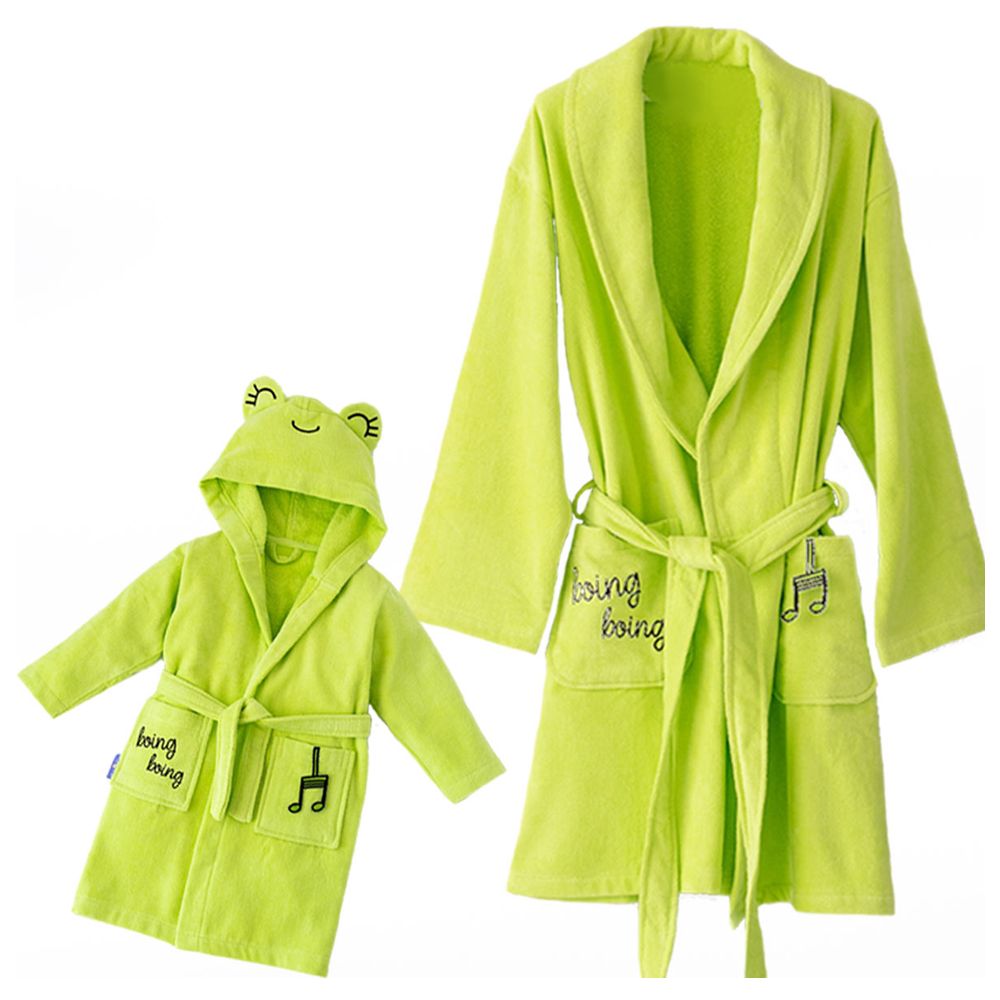 Milk&Moo Cacha Frog Mother & Kid Velvet Bathrobe Set Buy at Best