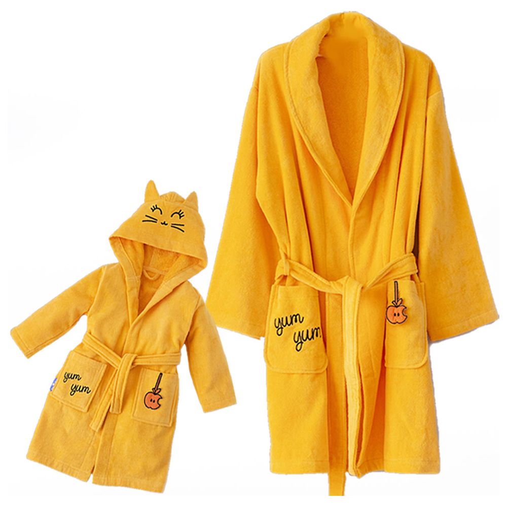 Milk&Moo Tombish Cat Mother & Kid Velvet Bathrobe Set Buy at Best