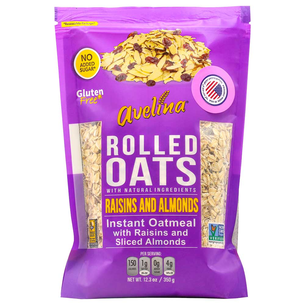 Avelina Instant Rolled Oats Raisins & Almond Buy at Best Price from