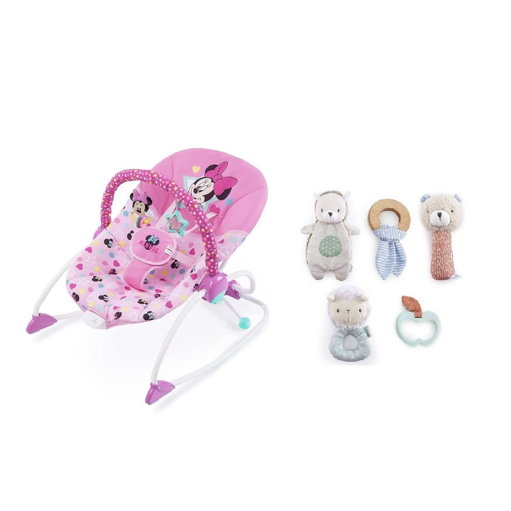Disney Baby Infant to Toddler Rocker & Calming Cuddles Gift Set