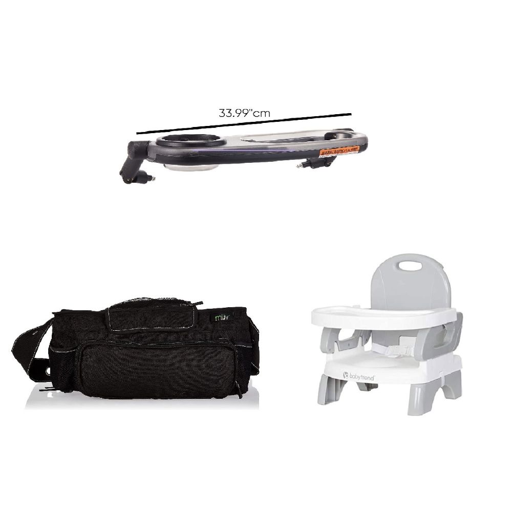 Babytrend On The Go Stroller Tote Snack Tray w Portable