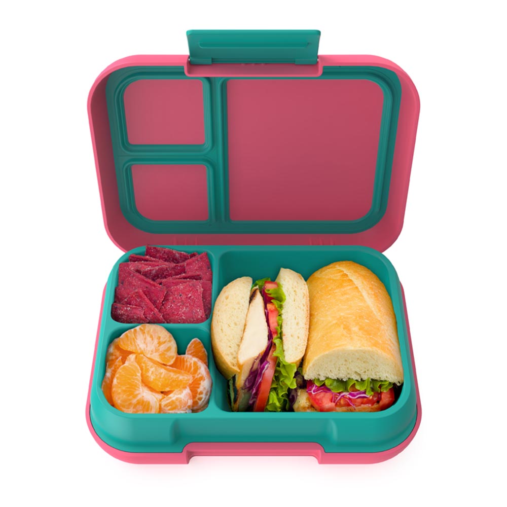 1pc Portable Insulated Bento Box With Dividers For Fruits, Salad, Microwave  Safe Lunch Box