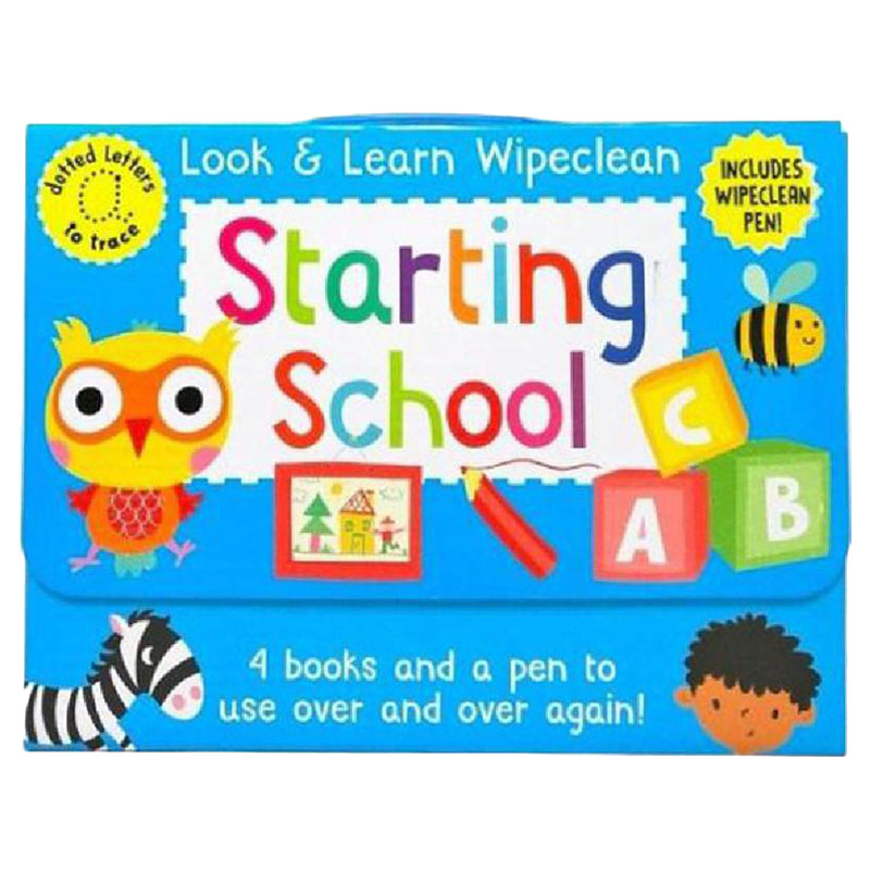 Wipe Clean Starting School Pack of 4