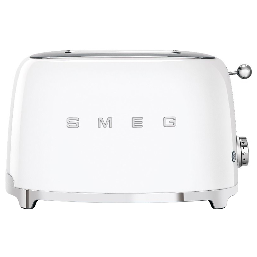 smeg 50's retro style 2 slice toaster white