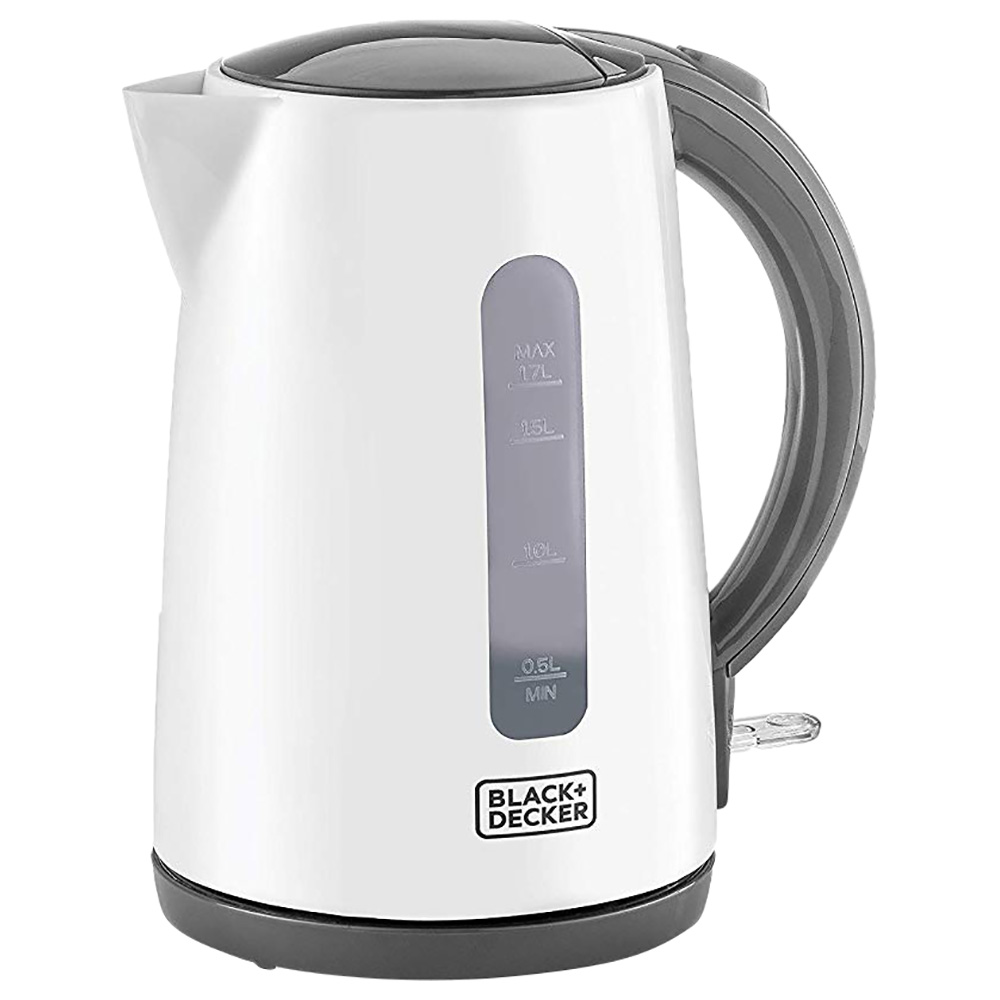 Black & Decker 1.7L Concealed Coil Kettle, White