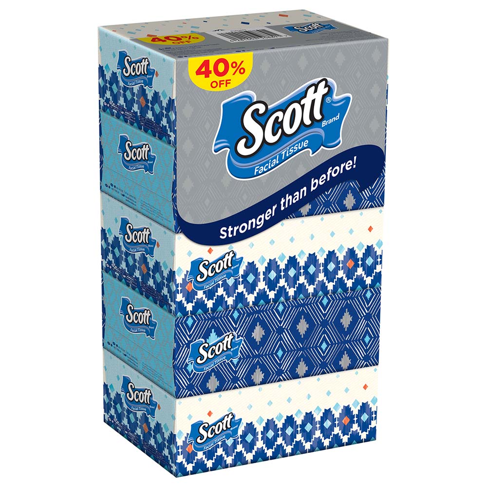 Scott Facial Tissues Pack Of 5 160pcs