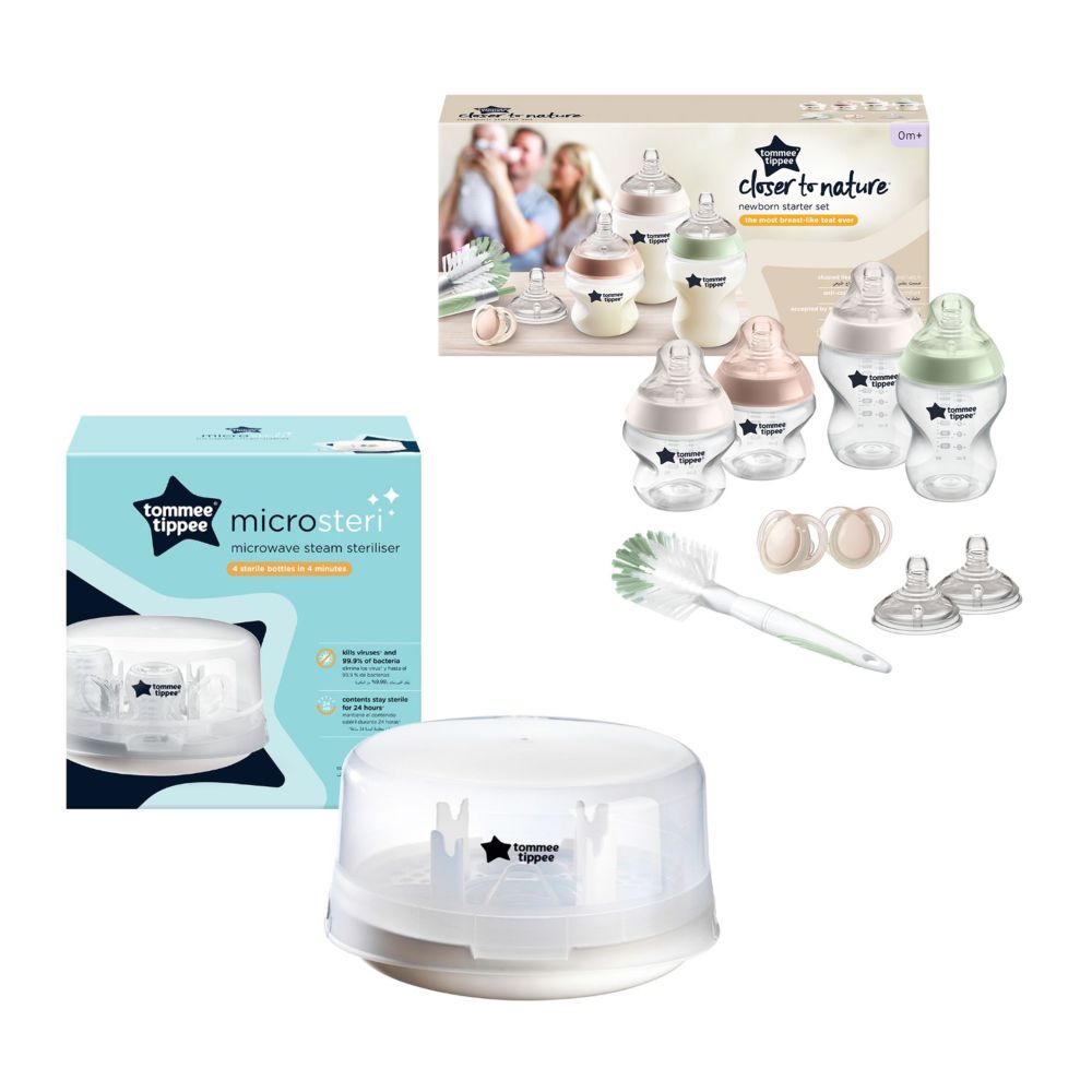 Tommee Tippee Closer to Nature Microwave Steam Steriliser + Feeding