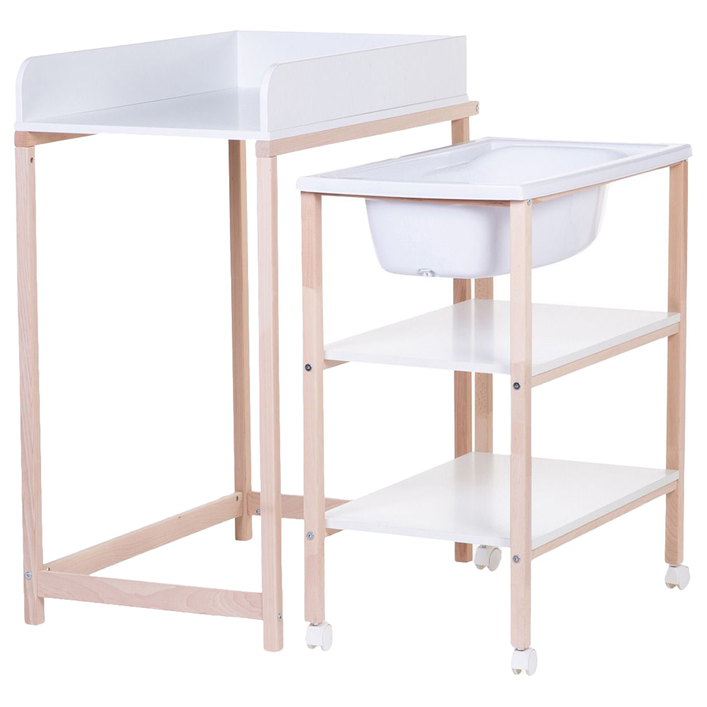 Childhome Changing Table + Bath + Wheels