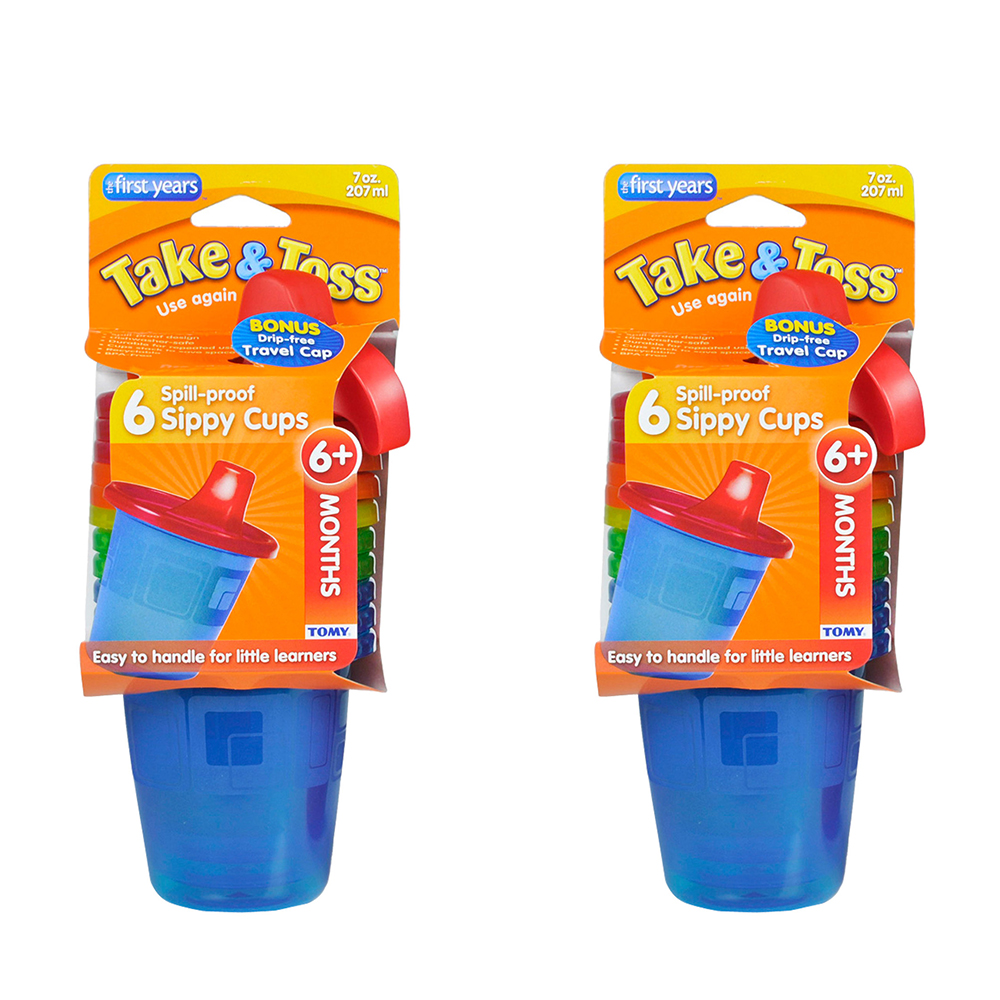 The First Years - Take & Toss - Spill-Proof Cups 7oz. - Bundle of